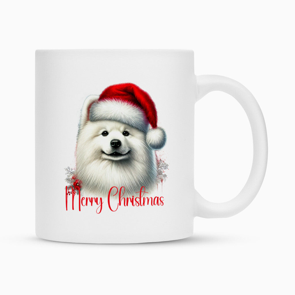 Tasse "Japan Spitz - Merry Christmas" Weiß – hunde-shirt.de