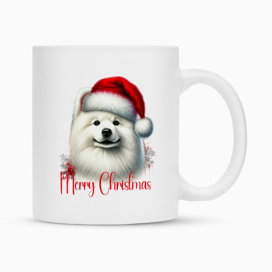 Tasse "Japan Spitz - Merry Christmas" Weiß – hunde-shirt.de