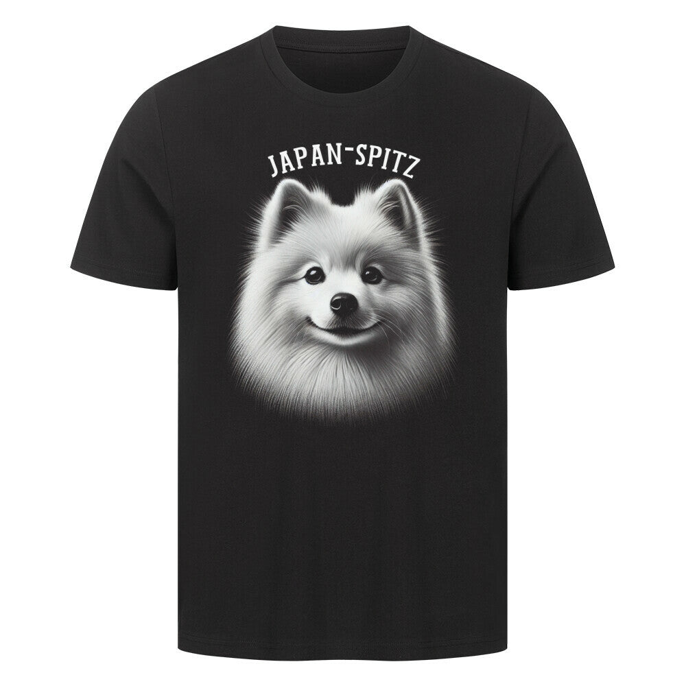Premium T-Shirt "Japan Spitz - Pure" Schwarz – hunde-shirt.de
