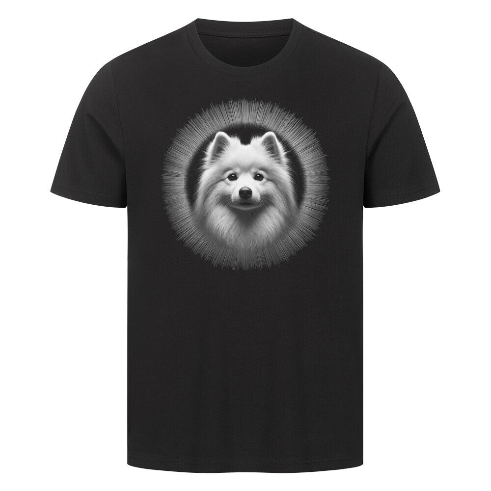 Premium T-Shirt "Japan Spitz - Shine" Schwarz – hunde-shirt.de