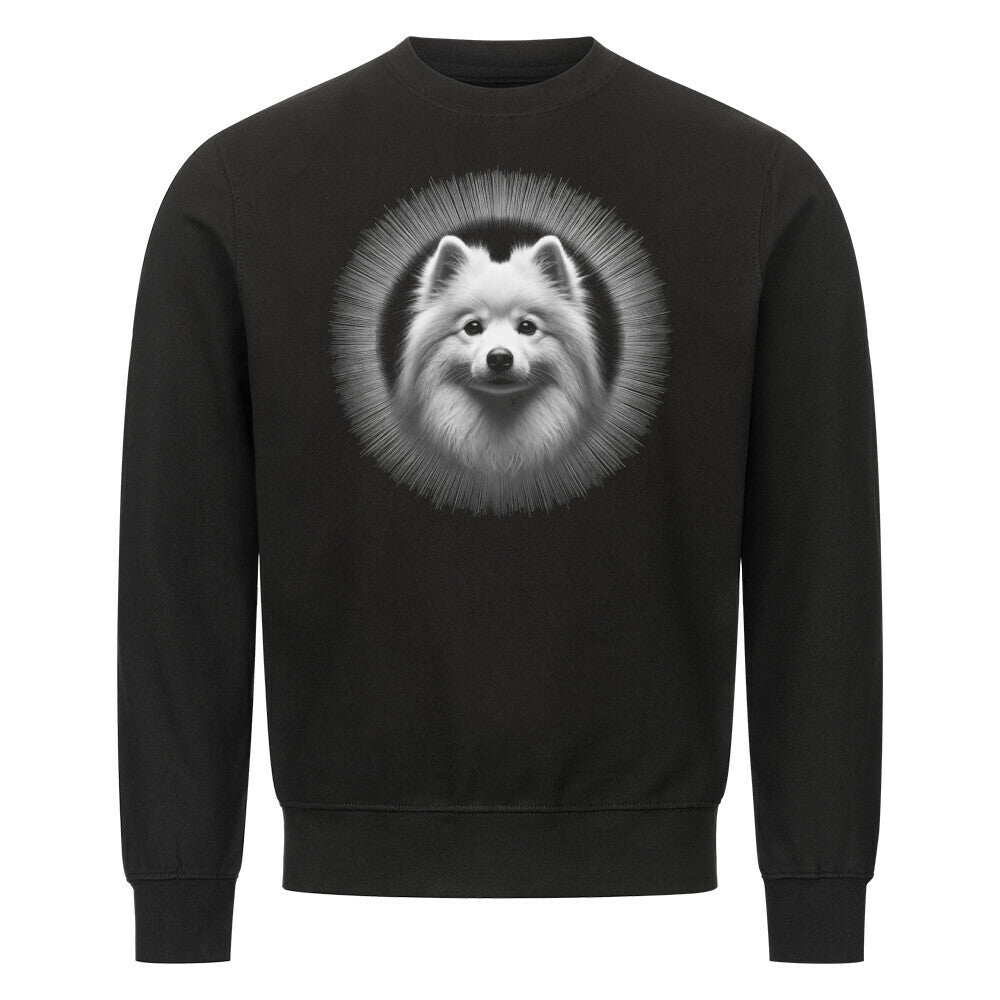 Premium Sweatshirt "Japan Spitz - Shine" Schwarz – hunde-shirt.de