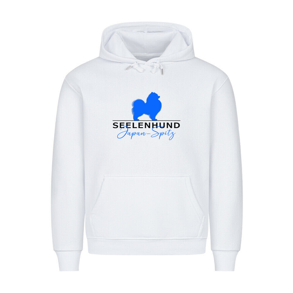 Premium Hoodie "Japan Spitz - Seelenhund" Weiß – hunde-shirt.de