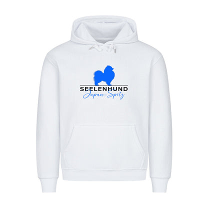 Premium Hoodie "Japan Spitz - Seelenhund" Weiß – hunde-shirt.de
