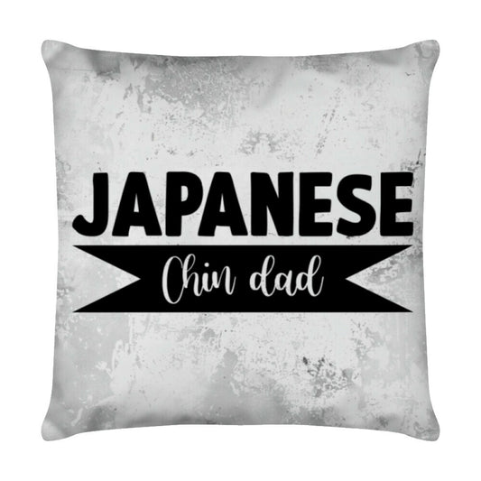 Kissen "Japan Chin - DAD" Weiß – hunde-shirt.de