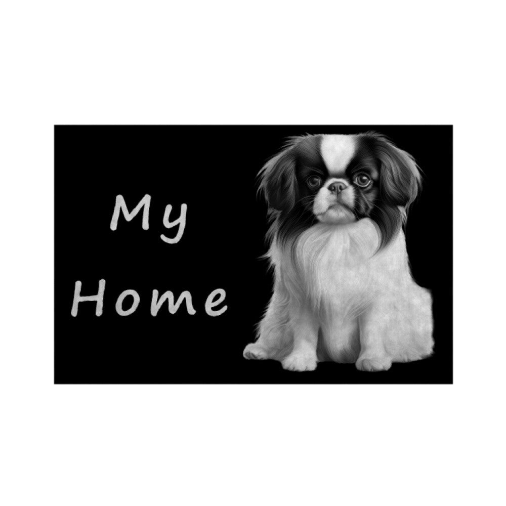 Fußmatte "Japan Chin - My Home" Weiß – hunde-shirt.de