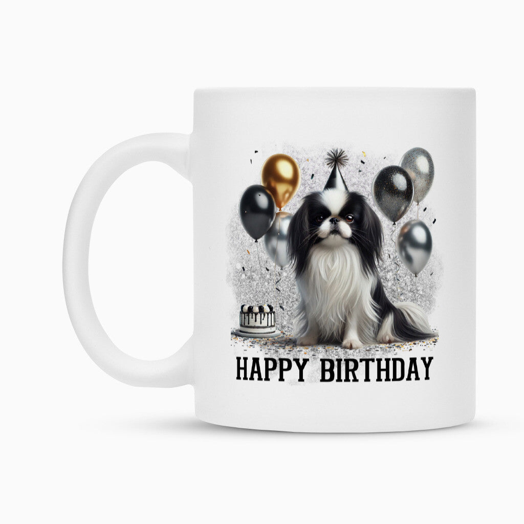 Tasse "Japan Chin - Happy Birthday" – hunde-shirt.de