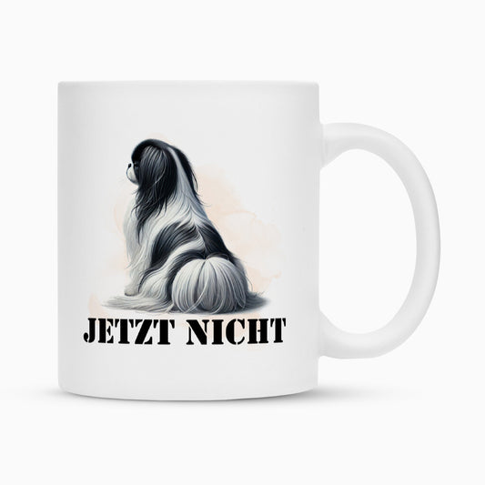 Tasse "Japan Chin - JETZT NICHT" Weiß – hunde-shirt.de