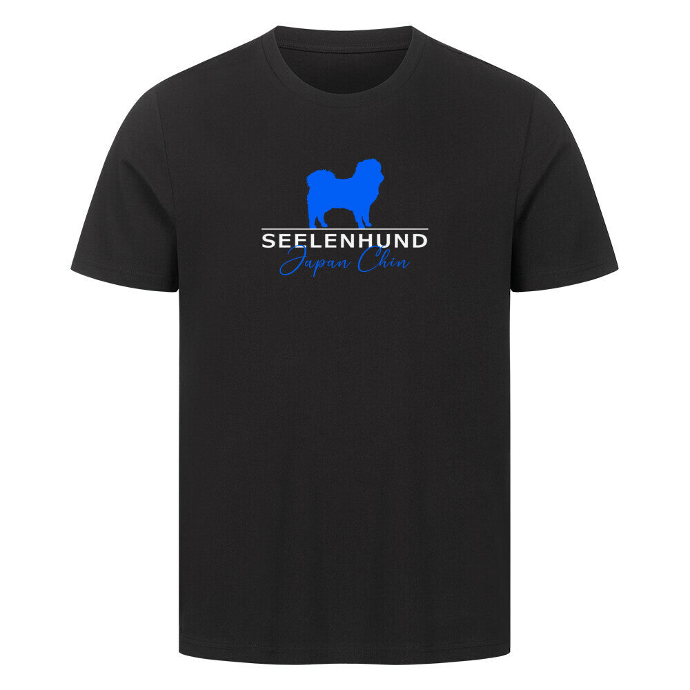 Premium T-Shirt "Japan Chin - Seelenhund" Schwarz – hunde-shirt.de