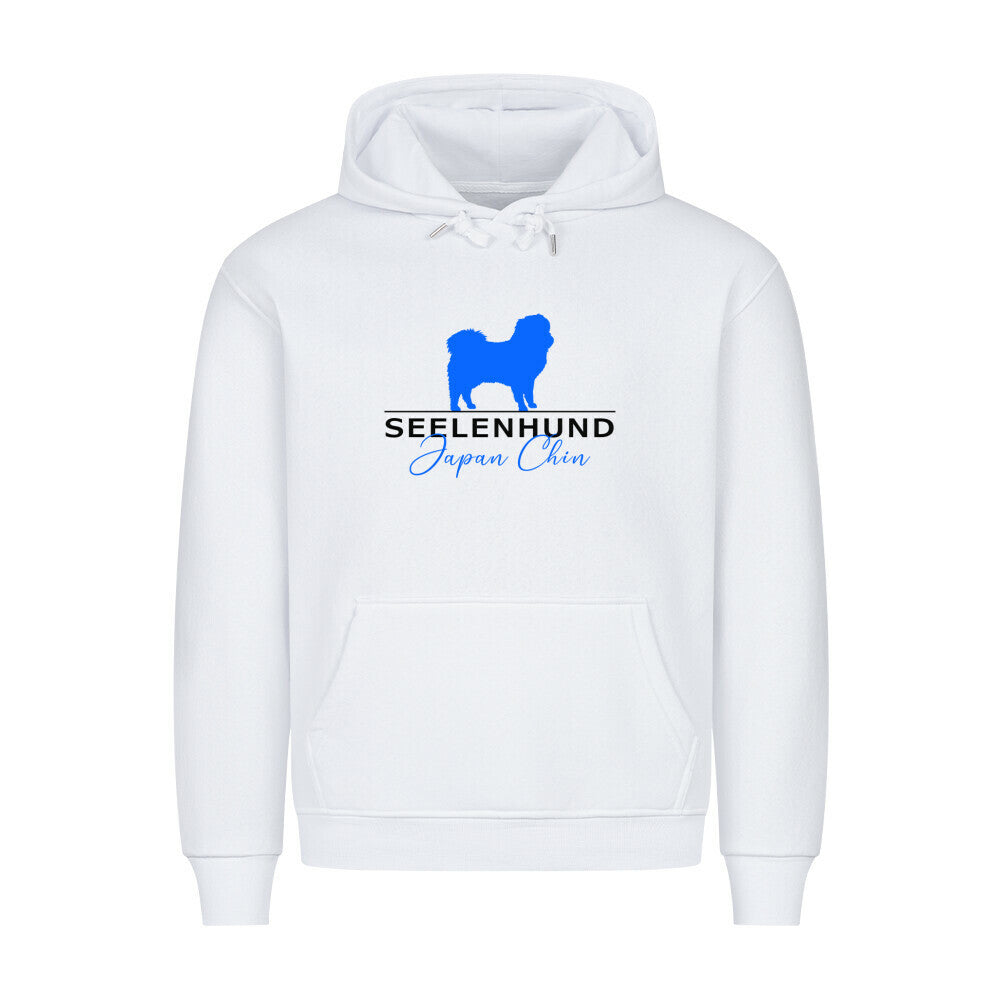 Premium Hoodie "Japan Chin - Seelenhund" Weiß – hunde-shirt.de