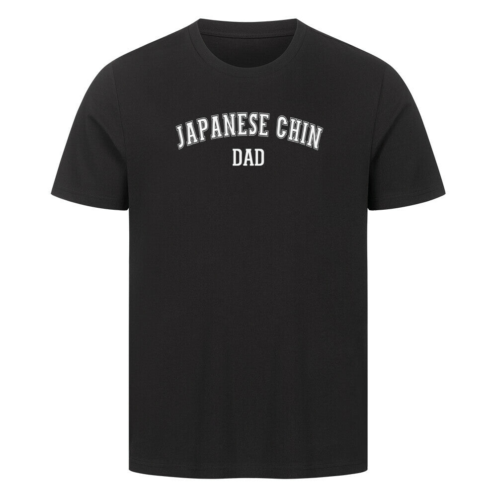Premium T-Shirt "Japan Chin - DAD" Schwarz – hunde-shirt.de