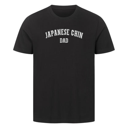 Premium T-Shirt "Japan Chin - DAD" Schwarz – hunde-shirt.de