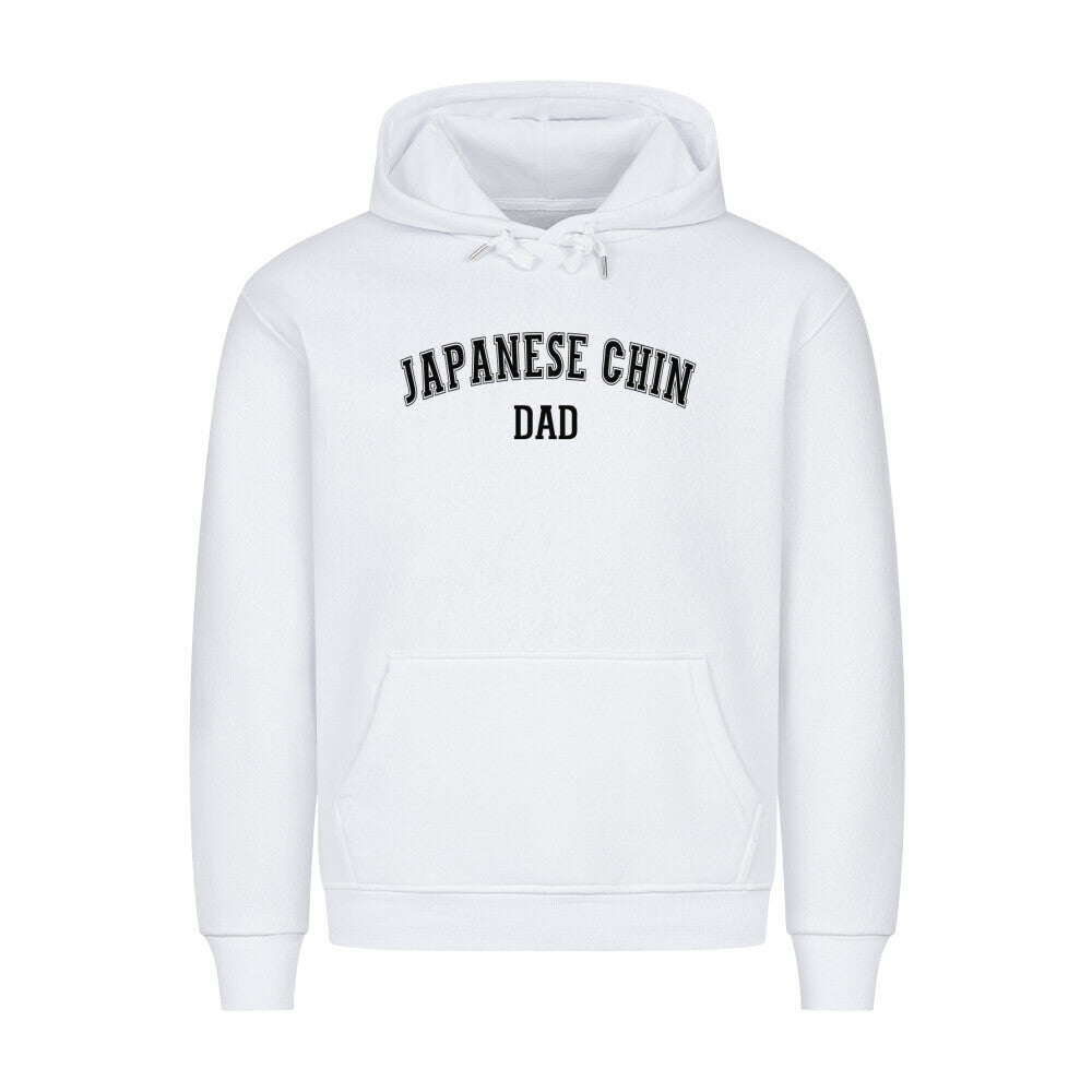 Premium Hoodie "Japan Chin - DAD" Weiß – hunde-shirt.de