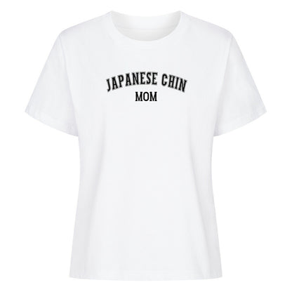 Premium Damen-Shirt "Japan Chin - MOM" Weiß – hunde-shirt.de