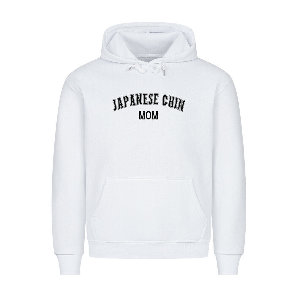 Premium Hoodie "Japan Chin - MOM" Weiß – hunde-shirt.de