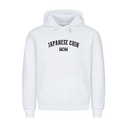 Premium Hoodie "Japan Chin - MOM" Weiß – hunde-shirt.de