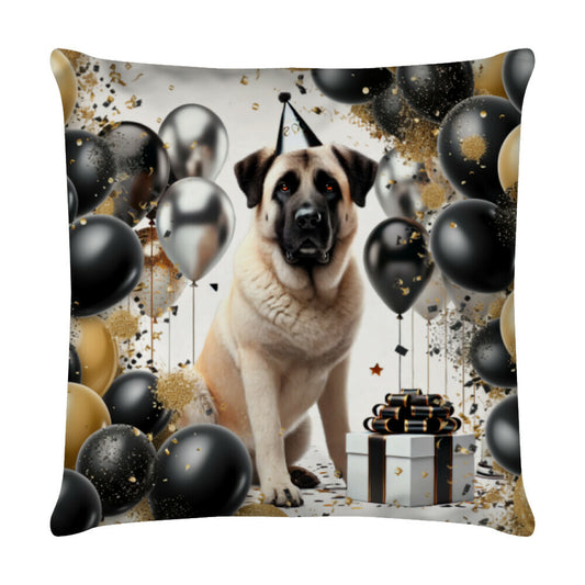 Kissen "Kangal - Geburtstag" Weiß – hunde-shirt.de