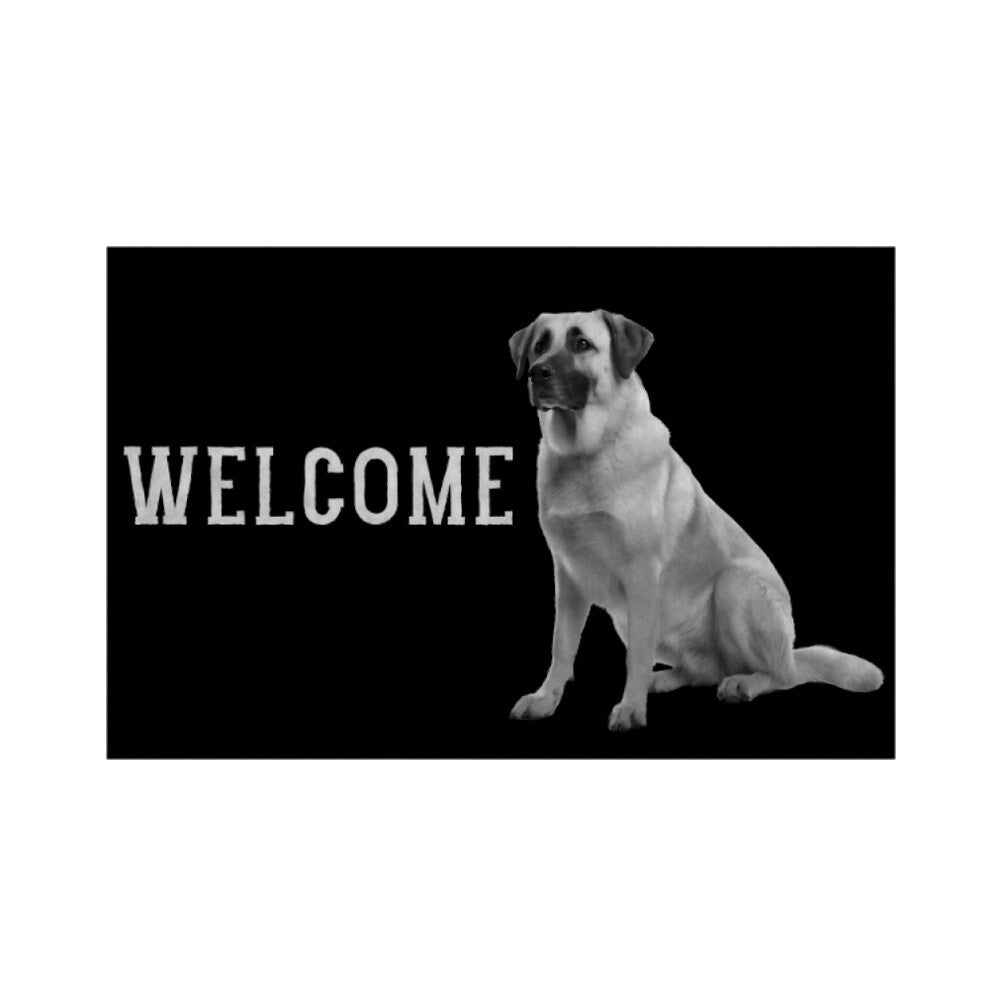 Fußmatte "Kangal - WELCOME" Weiß – hunde-shirt.de