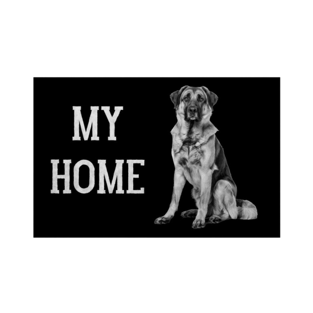 Fußmatte "Kangal - MY HOME" Weiß – hunde-shirt.de