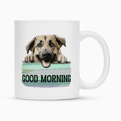 Tasse "Kangal - Good Morning" Weiß – hunde-shirt.de