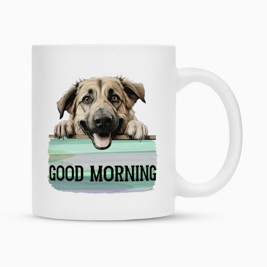 Tasse "Kangal - Good Morning" Weiß – hunde-shirt.de