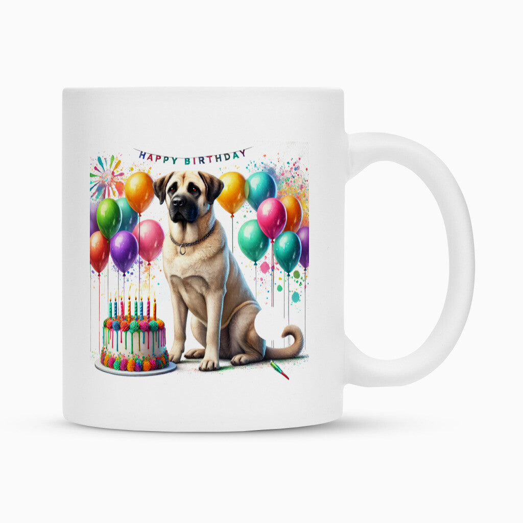 Tasse "Kangal - Glückwunsch" Weiß – hunde-shirt.de