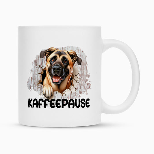 Tasse "Kangal - Kaffeepause" Weiß – hunde-shirt.de