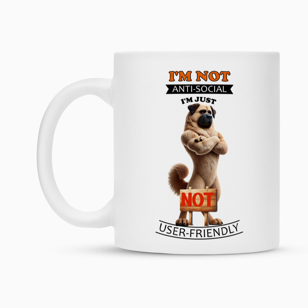 Tasse "Kangal - Anti-Social" – hunde-shirt.de