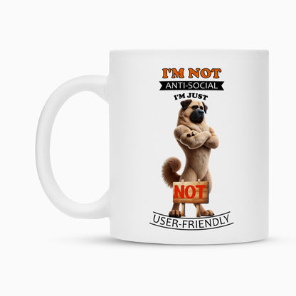 Tasse "Kangal - Anti-Social" – hunde-shirt.de