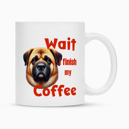 Tasse "Kangal - Wait..." Weiß – hunde-shirt.de