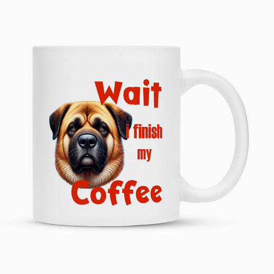 Tasse "Kangal - Wait..." Weiß – hunde-shirt.de