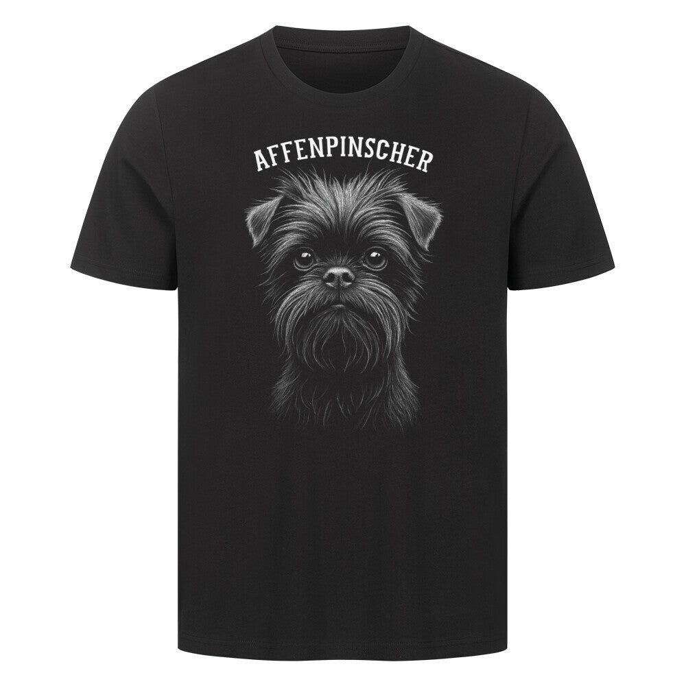 Premium T-Shirt "Affenpinscher - Pure" Schwarz – hunde-shirt.de