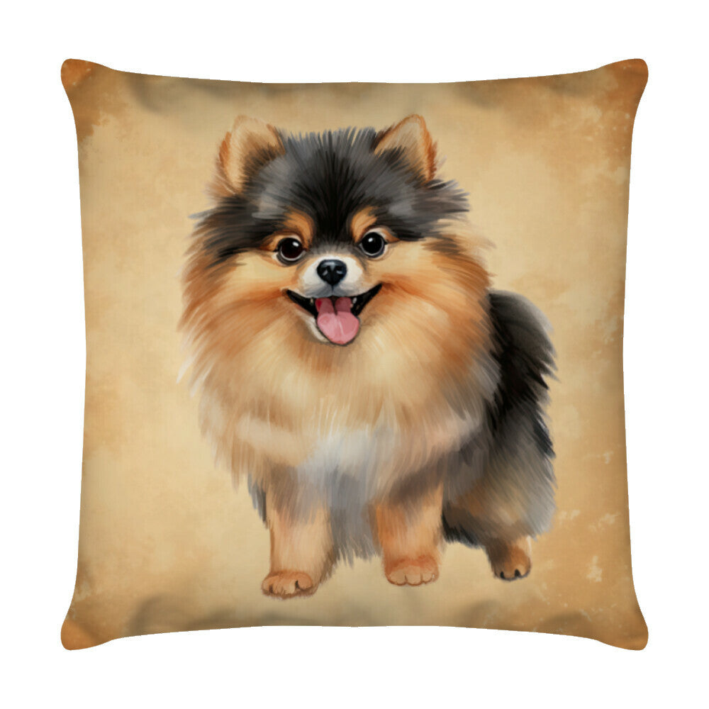 Kissen "Kleinspitz - Cute" Weiß – hunde-shirt.de