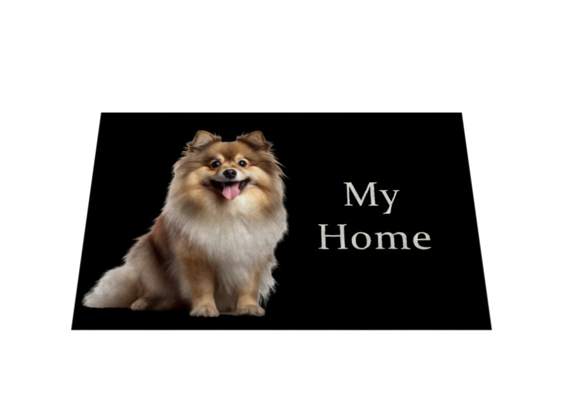 Fußmatte "Kleinspitz - My Home II" – hunde-shirt.de