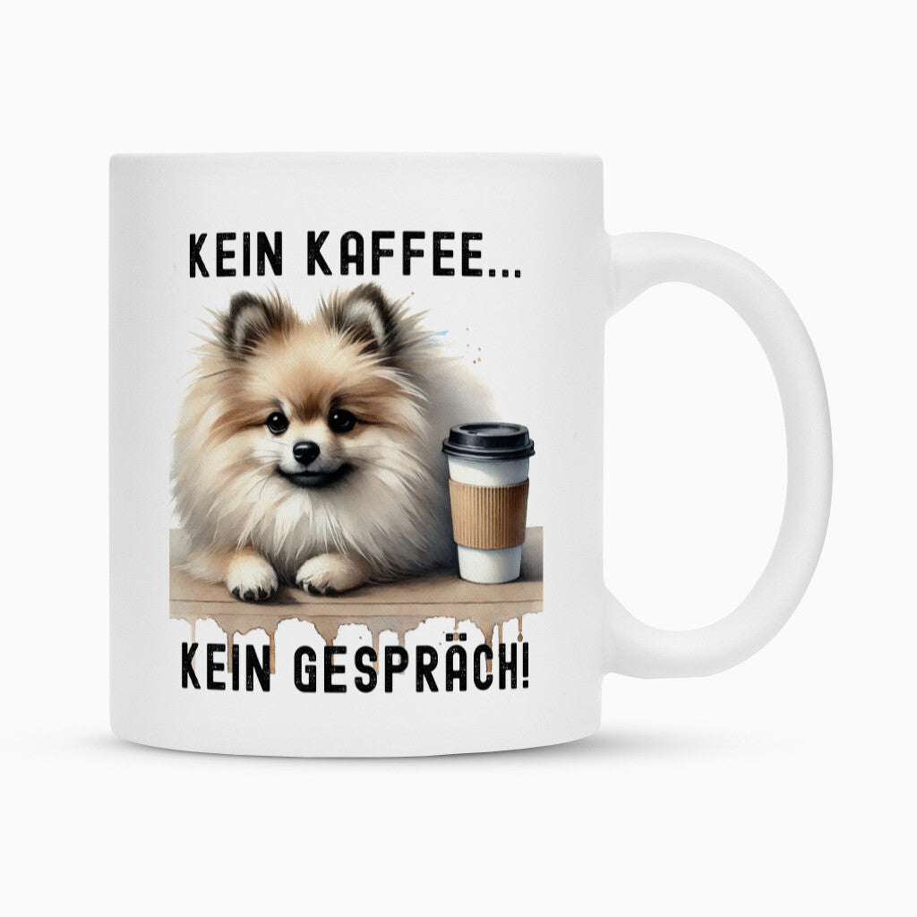 Tasse "Kleinspitz - Kein Kaffee... II" Weiß – hunde-shirt.de