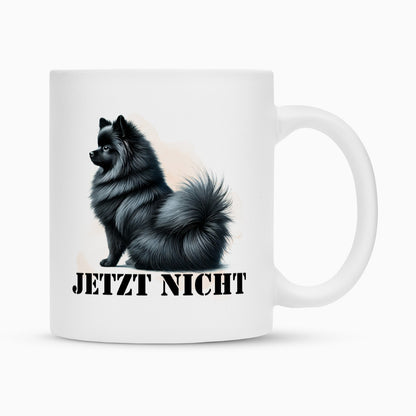 Tasse "Kleinspitz - JETZT NICHT" Weiß – hunde-shirt.de