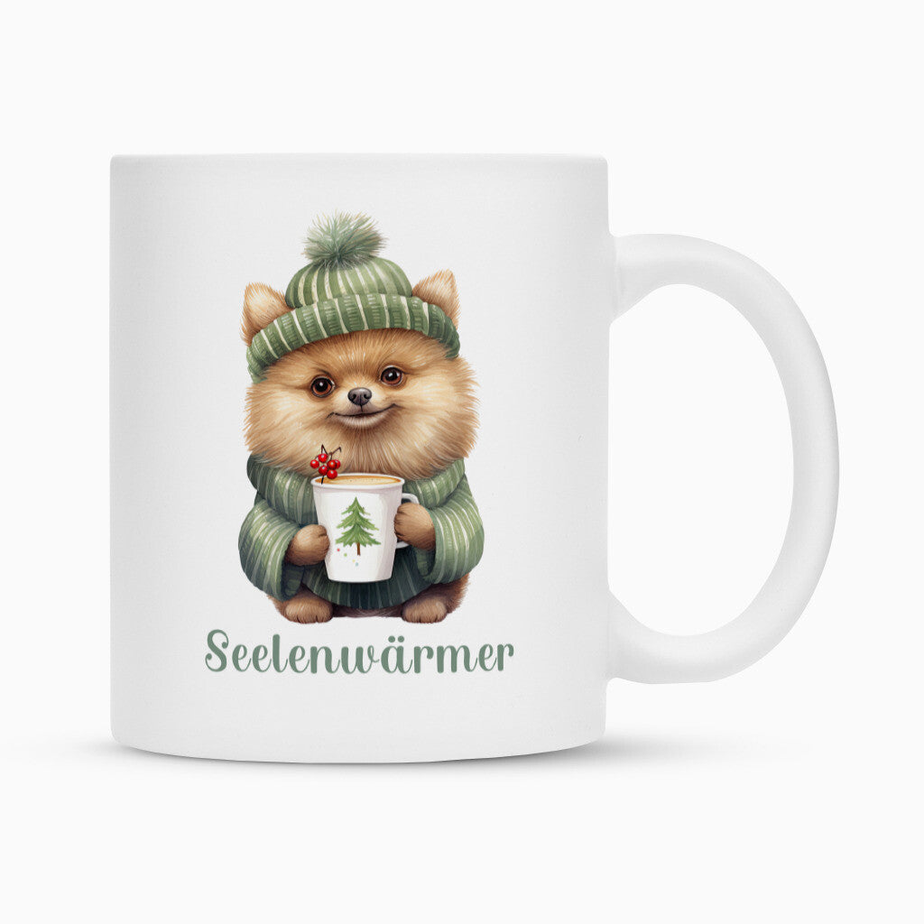 Tasse "Kleinspitz - Seelenwärmer" Weiß – hunde-shirt.de