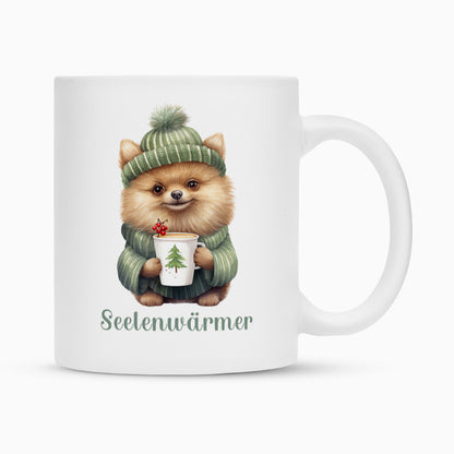 Tasse "Kleinspitz - Seelenwärmer" Weiß – hunde-shirt.de
