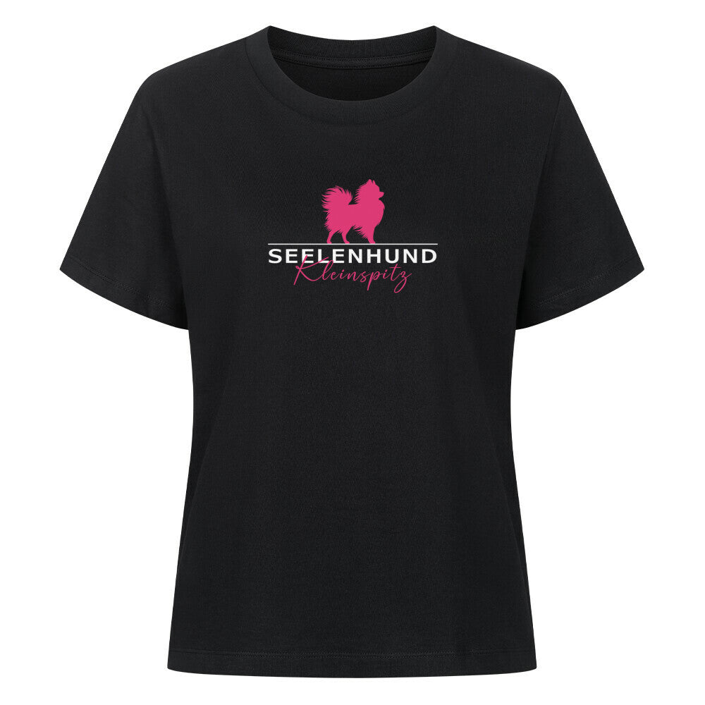 Premium Damen-Shirt "Kleinspitz - Seelenhund" Schwarz – hunde-shirt.de