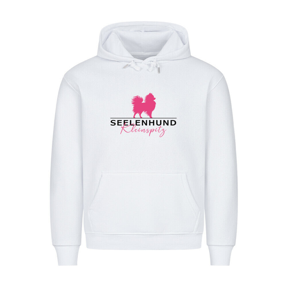 Premium Hoodie "Kleinspitz - Seelenhund" Weiß – hunde-shirt.de