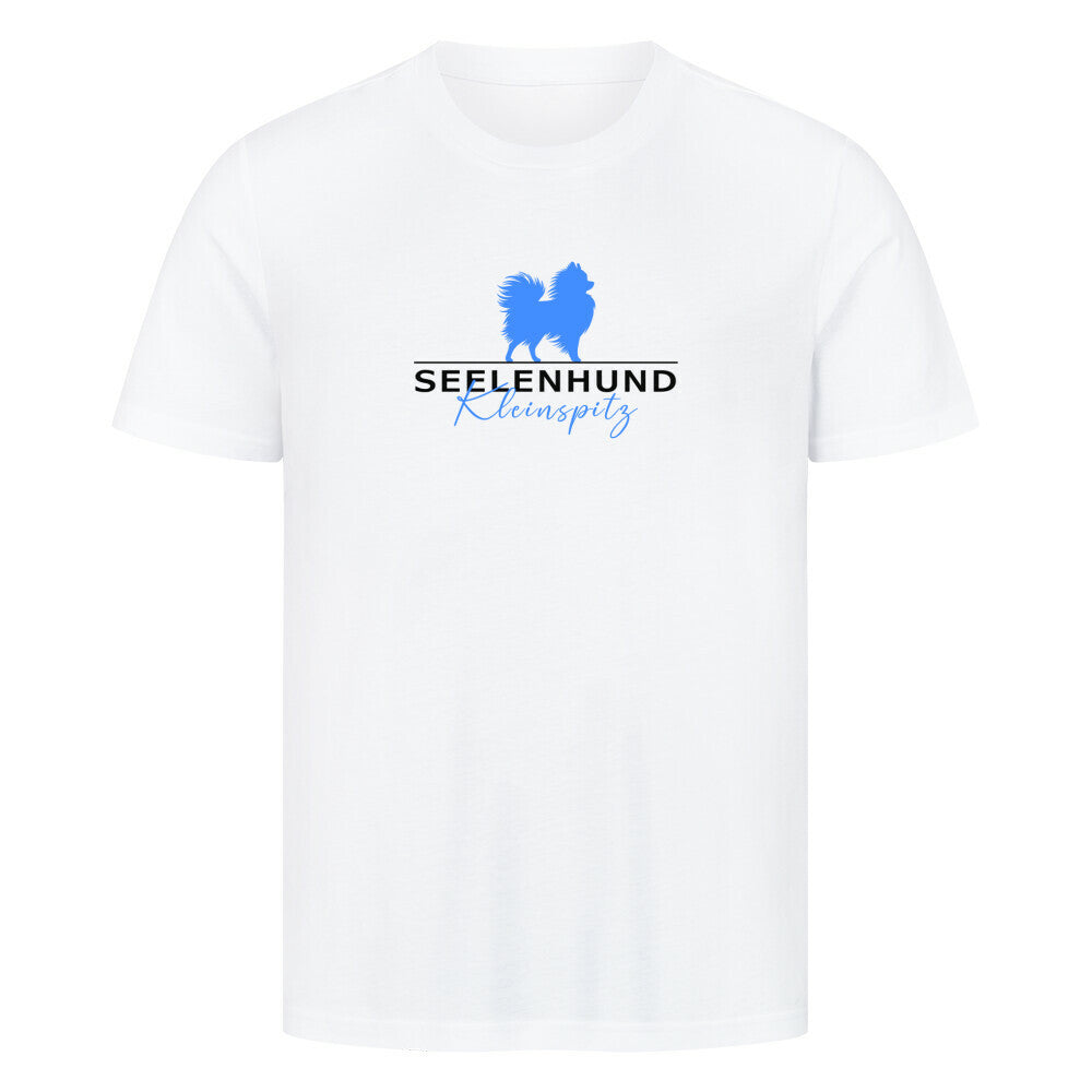 Premium T-Shirt "Kleinspitz - Seelenhund" Weiß – hunde-shirt.de