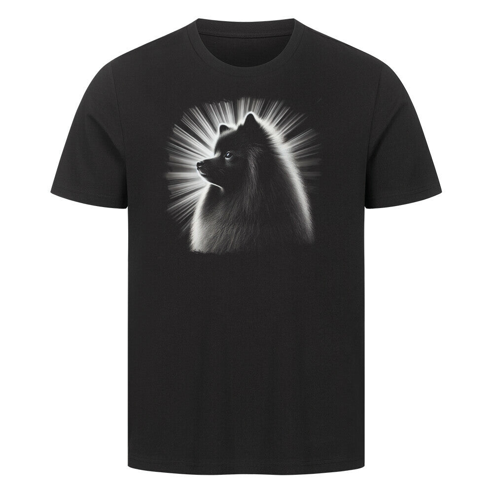 Premium T-Shirt "Kleinspitz - Shine" Schwarz – hunde-shirt.de