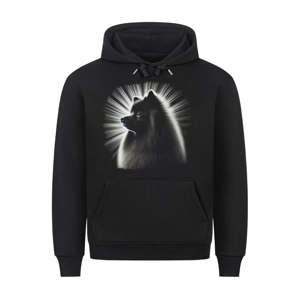 Premium Hoodie "Kleinspitz - Shine" Schwarz – hunde-shirt.de