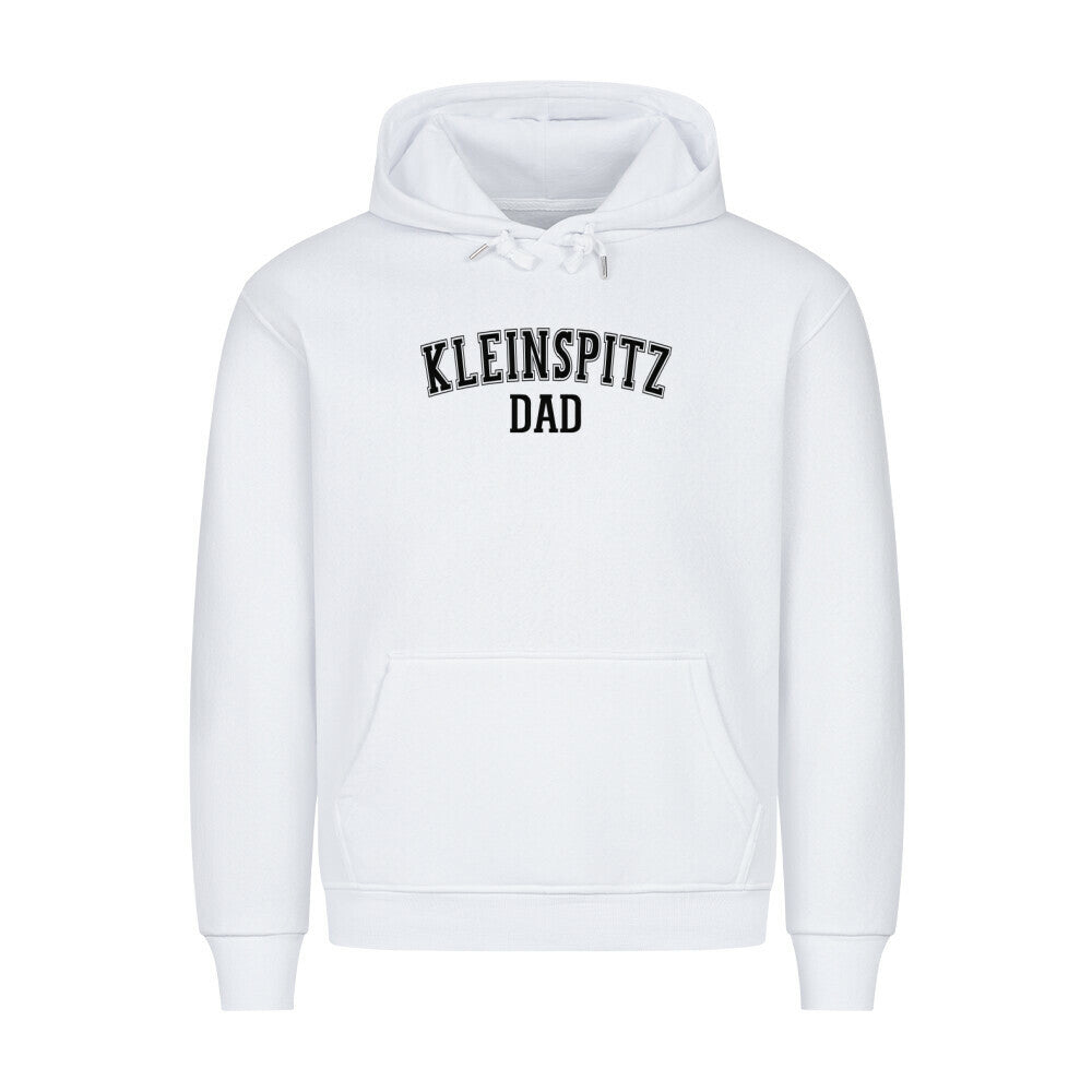 Premium Hoodie "Kleinspitz - DAD" Weiß – hunde-shirt.de