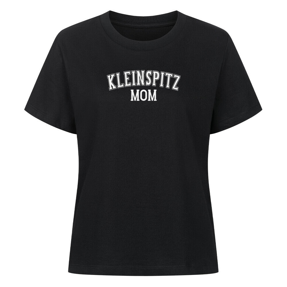 Premium Damen-Shirt "Kleinspitz - MOM" Schwarz – hunde-shirt.de