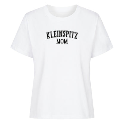Premium Damen-Shirt "Kleinspitz - MOM" Weiß – hunde-shirt.de