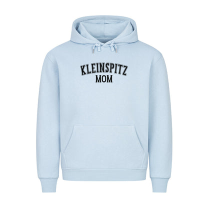 Premium Hoodie "Kleinspitz - MOM" Babyblau – hunde-shirt.de