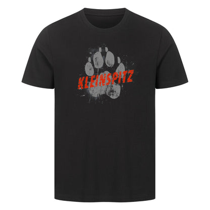 Premium T-Shirt "Kleinspitz - PAW" Schwarz – hunde-shirt.de