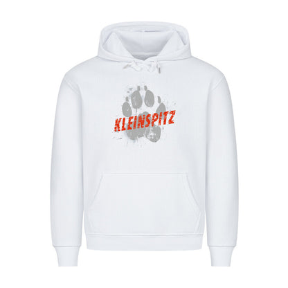 Premium Hoodie "Kleinspitz - PAW" Weiß – hunde-shirt.de