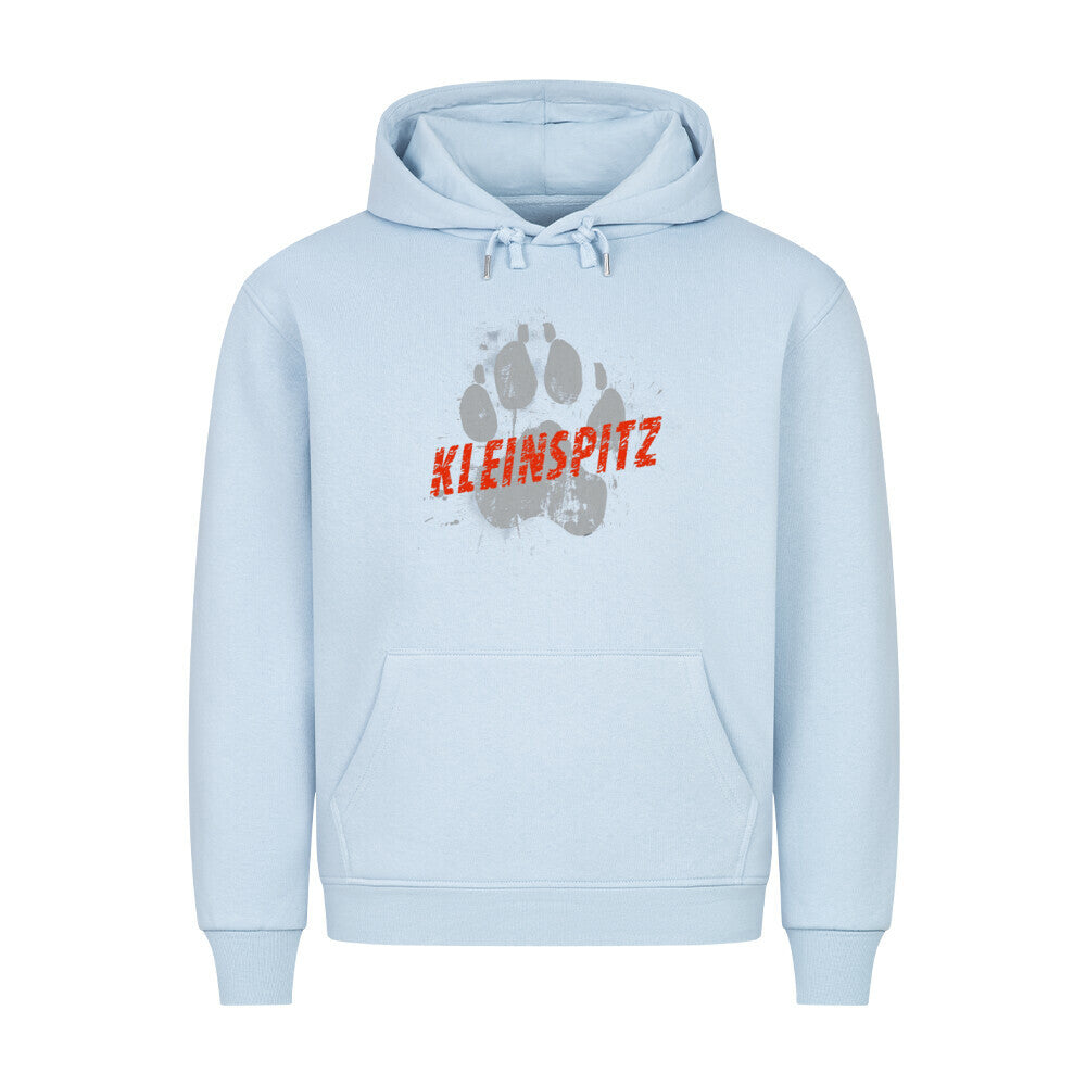 Premium Hoodie "Kleinspitz - PAW" Babyblau – hunde-shirt.de