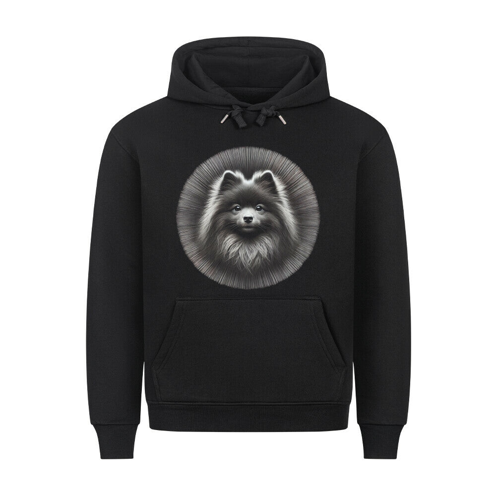 Premium Hoodie "Kleinspitz - Star" Schwarz – hunde-shirt.de